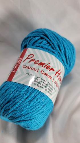 1 Skein Premier Home Cotton Yarn Solid Color Turquoise 38-12 - Picture 2 of 5
