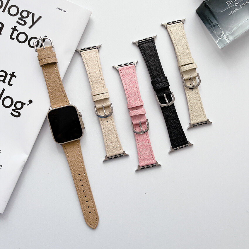 Leather Strap 42/44/45/49mm Band Women For Apple Watch Series 9 8 7 6 5 4 SE