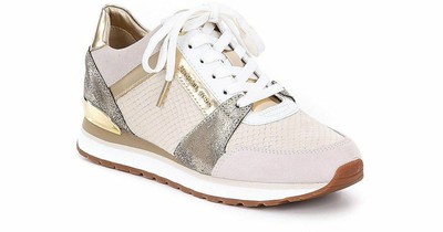 michael kors billie trainer gold