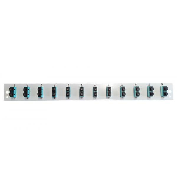 Oem Pannello Frontale per Cassetto Ottico 1U 12 SC Duplex/LC OM3 Nero