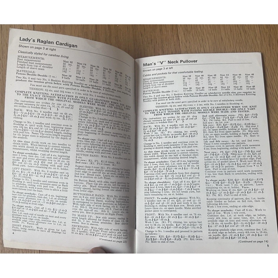 Libro de patrones folletos Patons Carefree Knitting in Double by Beehive 122 Foto 3 de 4