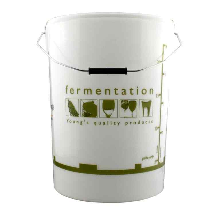 25 Litre Youngs Fermentation Brewing Bucket & Lid