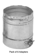 New Six (6) Pack AMERI-VENT 3EUA-M 3” UNIVERSAL Male ADAPTER Type B Gas Vents