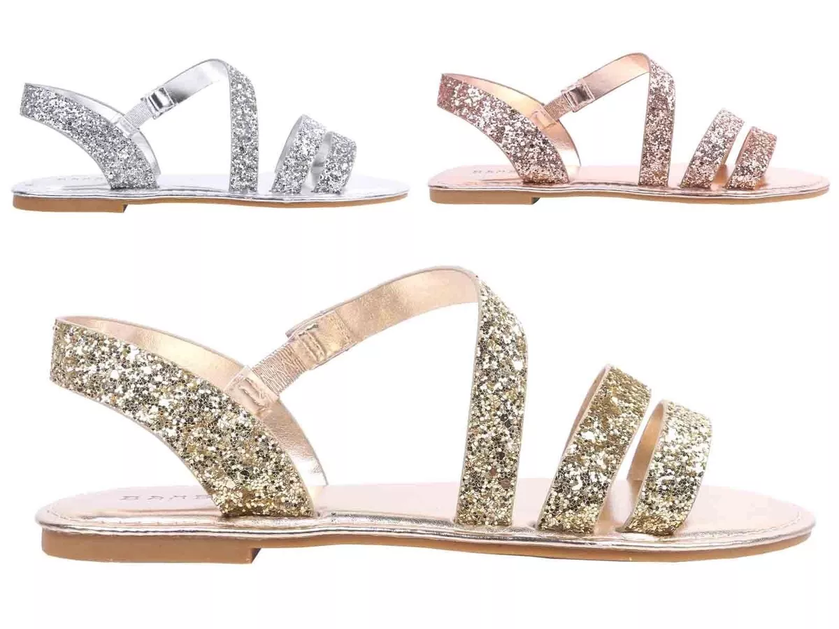 Bamboo glitter sandals hotsell