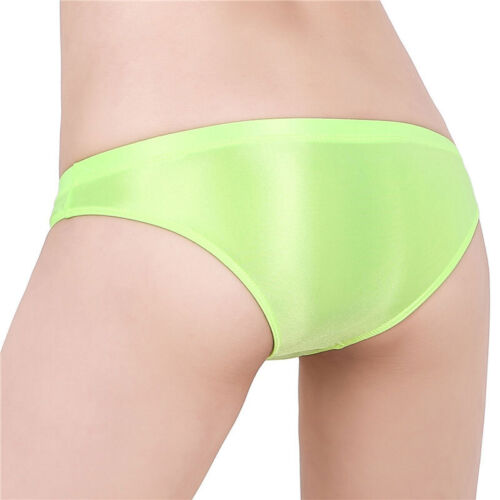 Mens Women Silky Shiny Satin Glossy Wet Look Knickers Briefs Underwear PantiesX1 - Picture 8 of 20