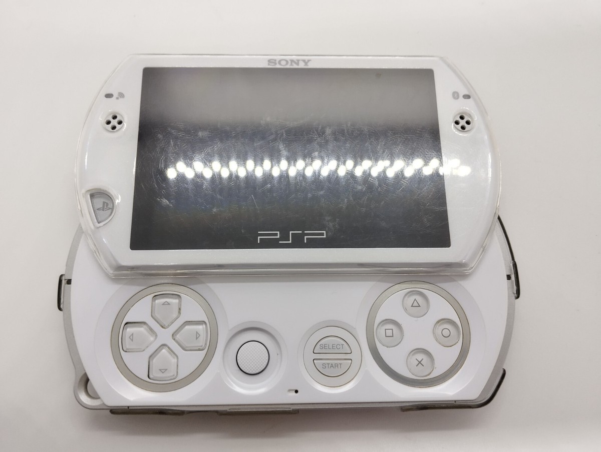 Sony PSP Go white Game Console PSP-N1001 TESTED Japan ver w