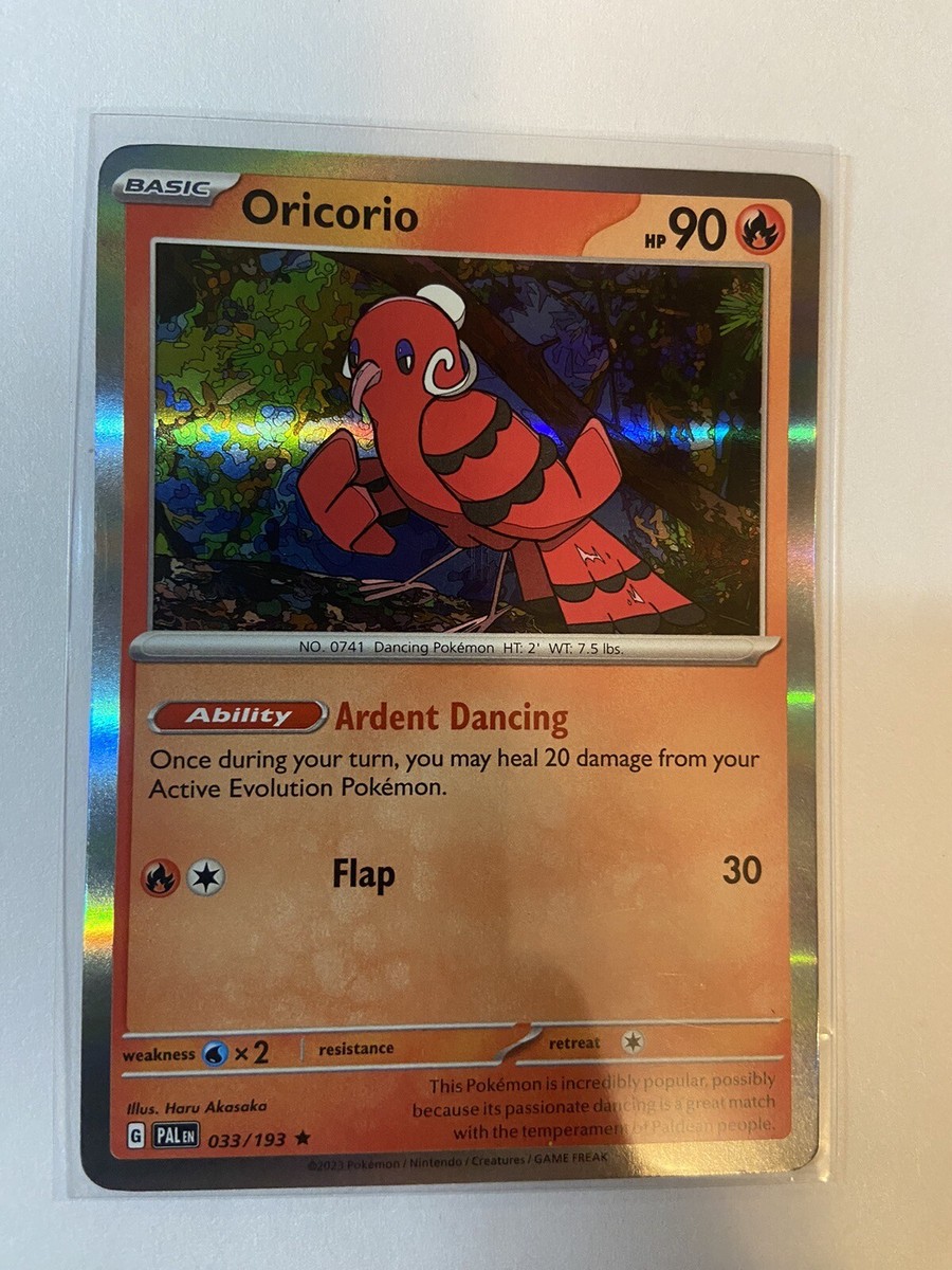 Oricorio 33/193 Holo - Pokemon Paldea Evolved - Rare - NM-M | eBay