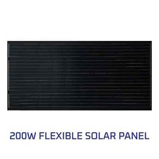 FALCON 200W Flexible Solar Panel – (Flush Panel – Rear Cable Entry )