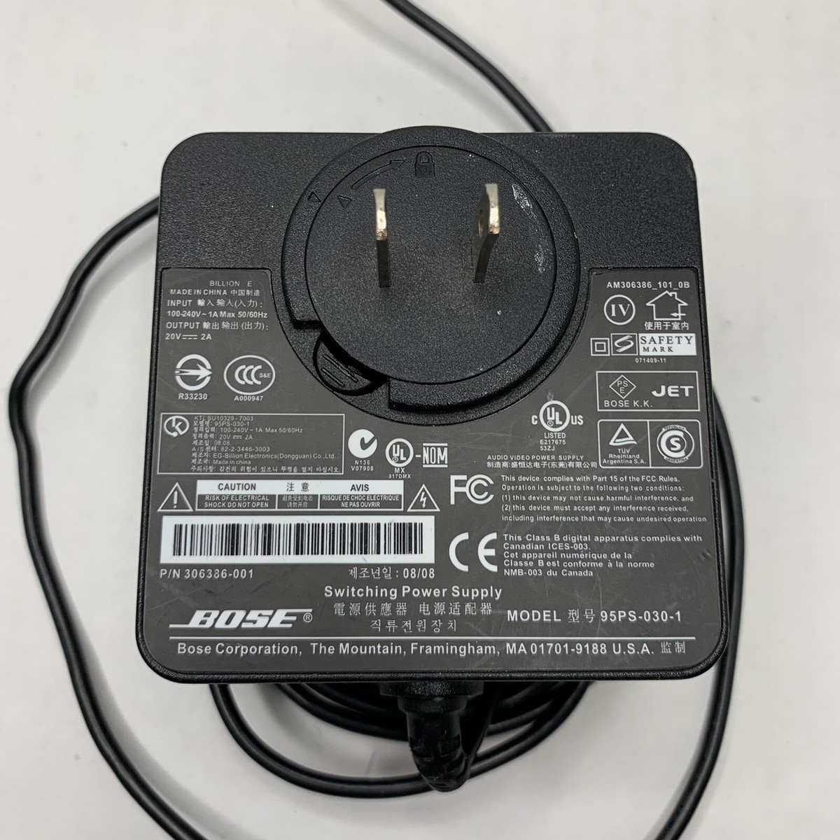 BOSE OEM Genuine Switching Power Supply Model 95PS-030-1 for