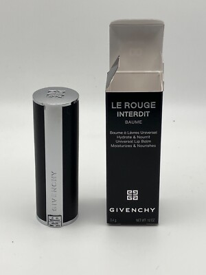 NEW Givenchy Le Rouge Interdit Baume Lip Balm 00  3.4 g Refillable