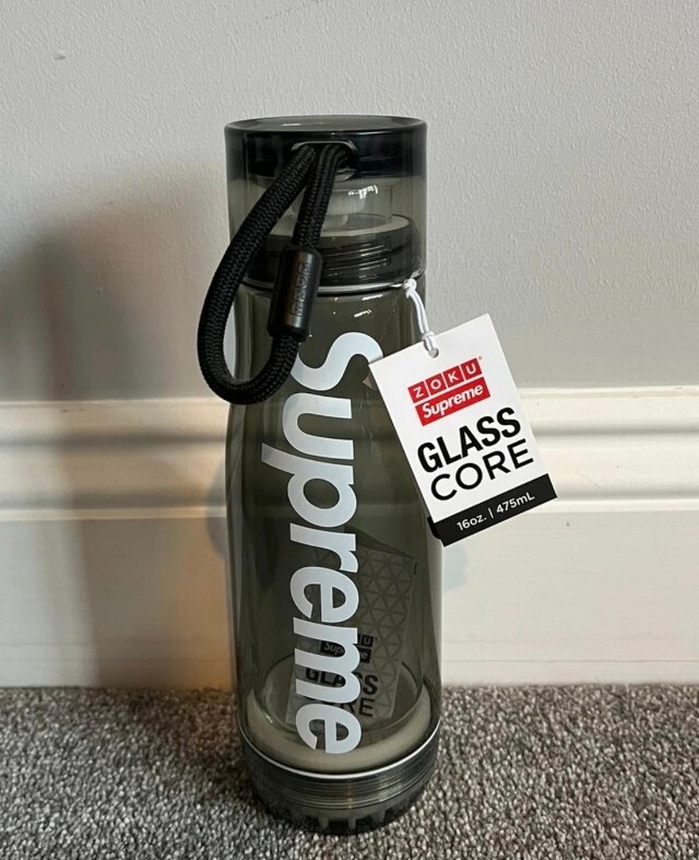SS21 Supreme Zoku Glass core 16 Oz bottle BPA free Black
