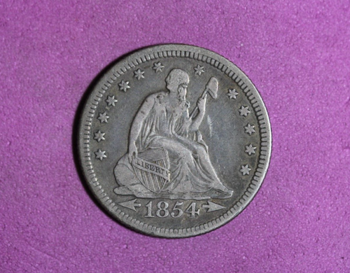 1854- seated liberty Quar-Dol #P20815