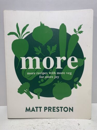 More Cookbook Paperback by Matt Preston Vegetarian Cooking More recipes more veg - Picture 1 of 15