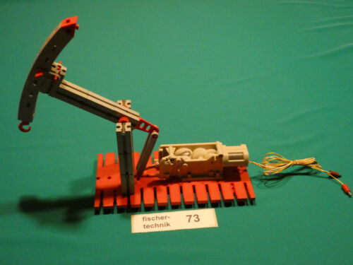 für fischertechnik hochuntersetztes Getriebe mit Motor * in Modell Ölförderpumpe - Bild 1 von 6