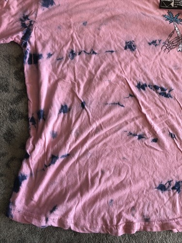 T-shirt grafica DIKOTOMY uomo tie dye scheletro palma skater NUOVA - grande nuova con etichette - Foto 7 di 18