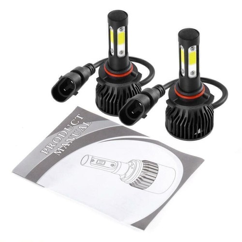 4-sides 9005 9006 LED Headlight High Low & H11 Fog Bulbs Combo Kits Bright White - Picture 11 of 12