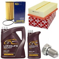 MotoröL Filter Set 5W30 6 Liter + ÖLablassschraube FüR VW Golf VII 2.0 220 PS