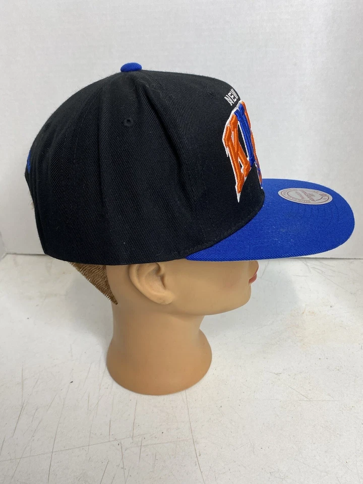 Бейсболка Mitchell & Ness NBA New York Knicks 2 тона черная синяя - Изображение 2 из 4