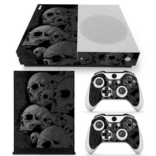 Xbox One S Skin Design Foils Sticker Screen Protector Set - Skulls Motif