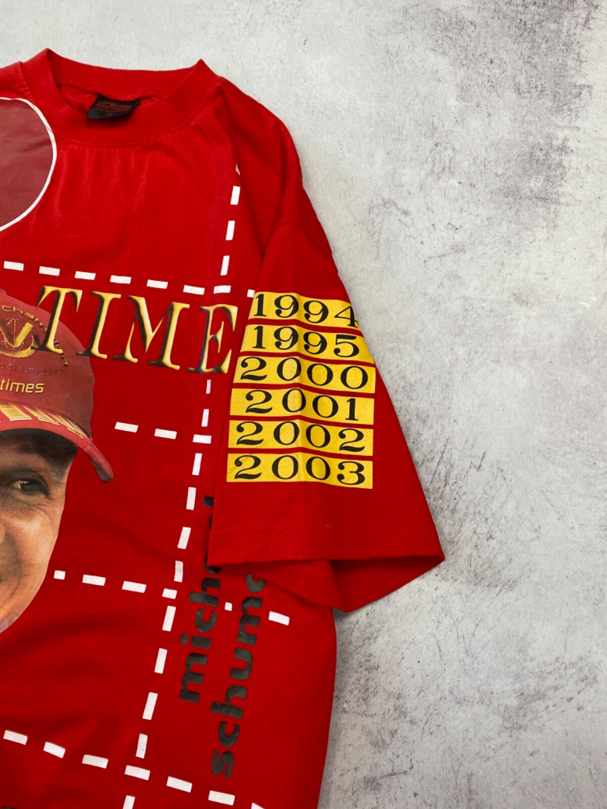Vintage Michael Schumacher Marlboro Ferrari World Champion F1 T-Shirt Size XL image 6