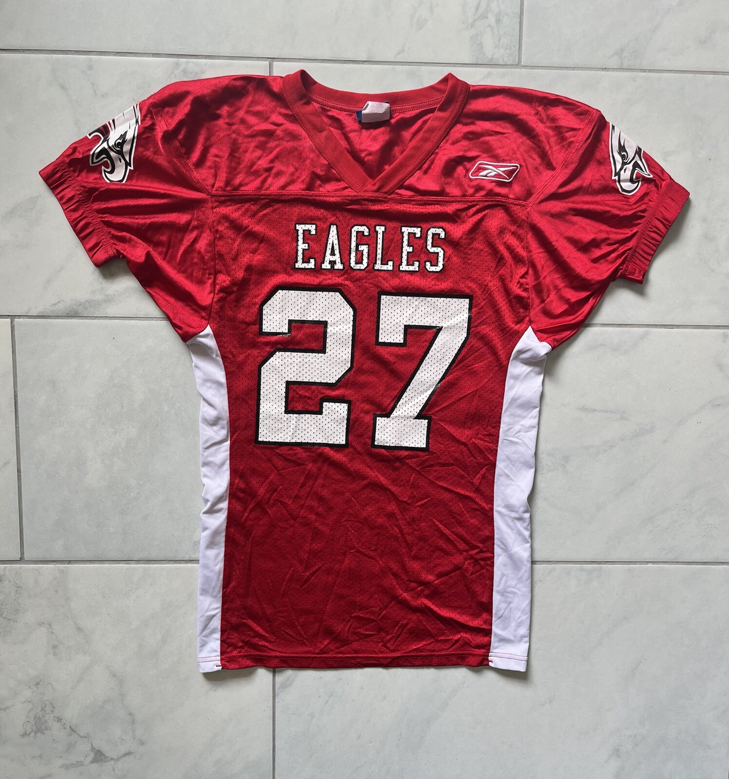 Reebok Philadelphia Eagles Matt Ryals Jersey Shirt Medium Red White Youth Boys thumbnail 2