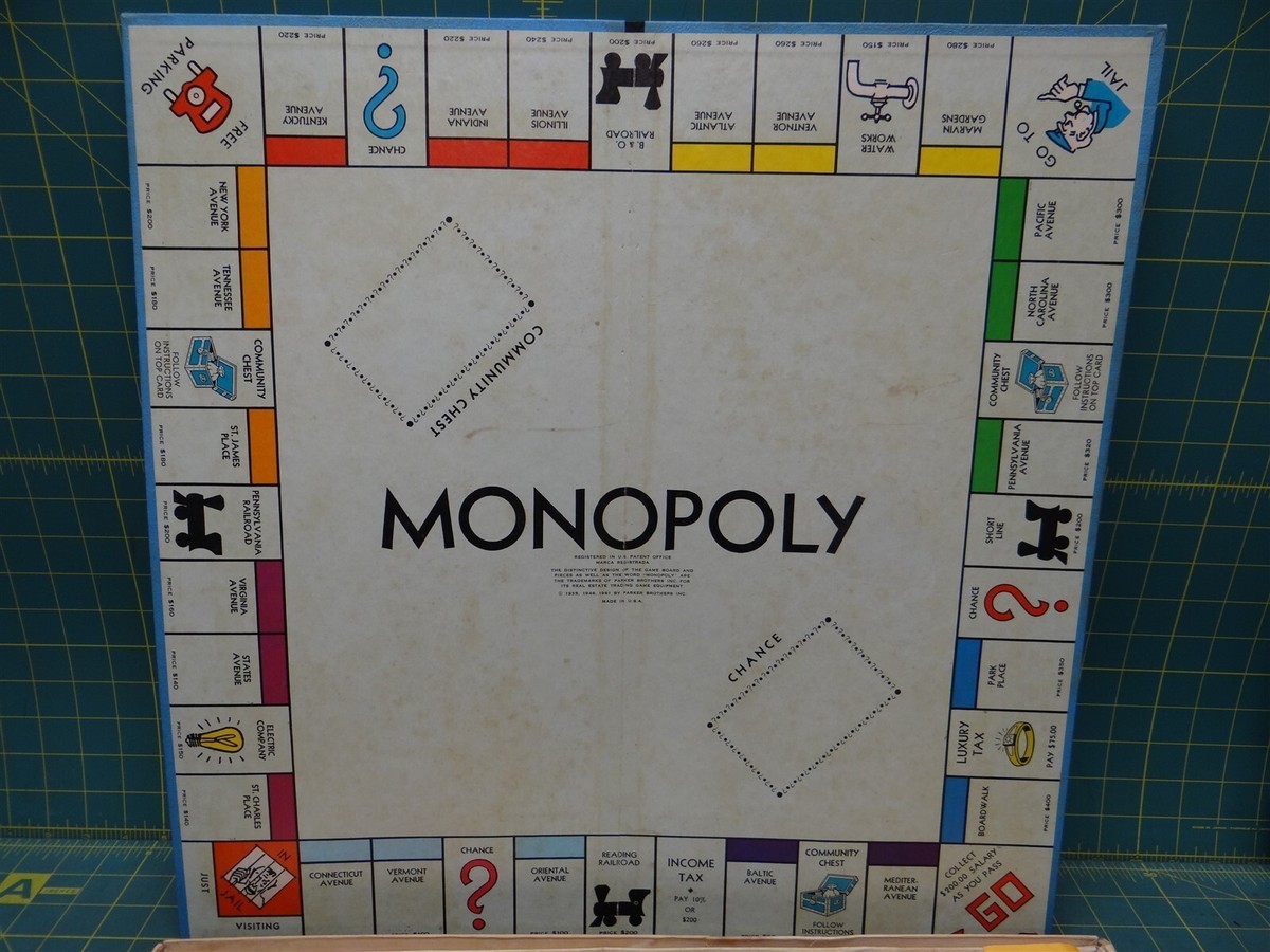 Vintage Monopoly Board Game 1968+ #9 Parker Brothers General Mills