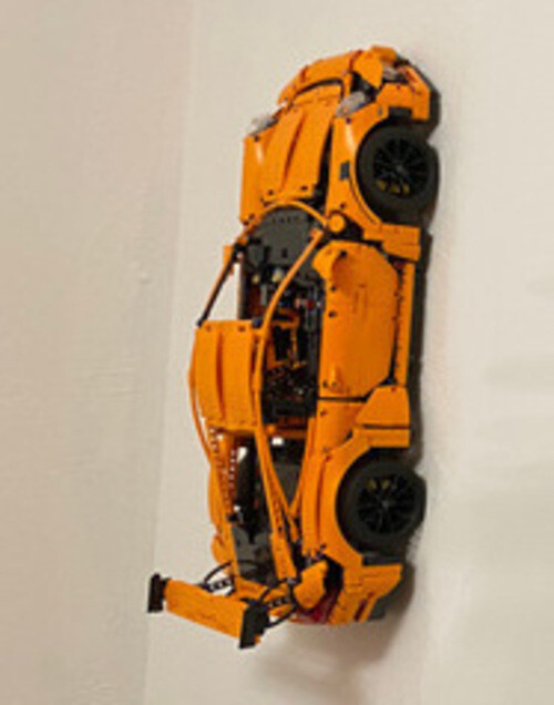 3D Printed Custom Wall Mount for Lego Technic Supercar-Series