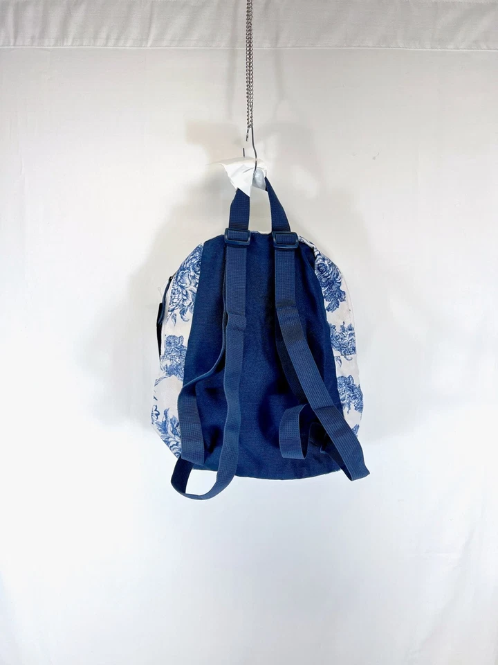 Mini Mochila Trans by JanSport Estampado Prado Blanco Azul Marino Floral Rosas NUEVA Foto 4 de 4