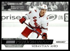 2020-21 Upper Deck Predominant Sebastian Aho Carolina Hurricanes #PR-5