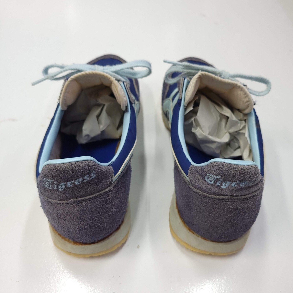 ASICS TIGER スパイクシューズ ブルー　ビンテージ 未使用品レトロASICS TIGERスパイク陸上競技シューズ25cmブルー