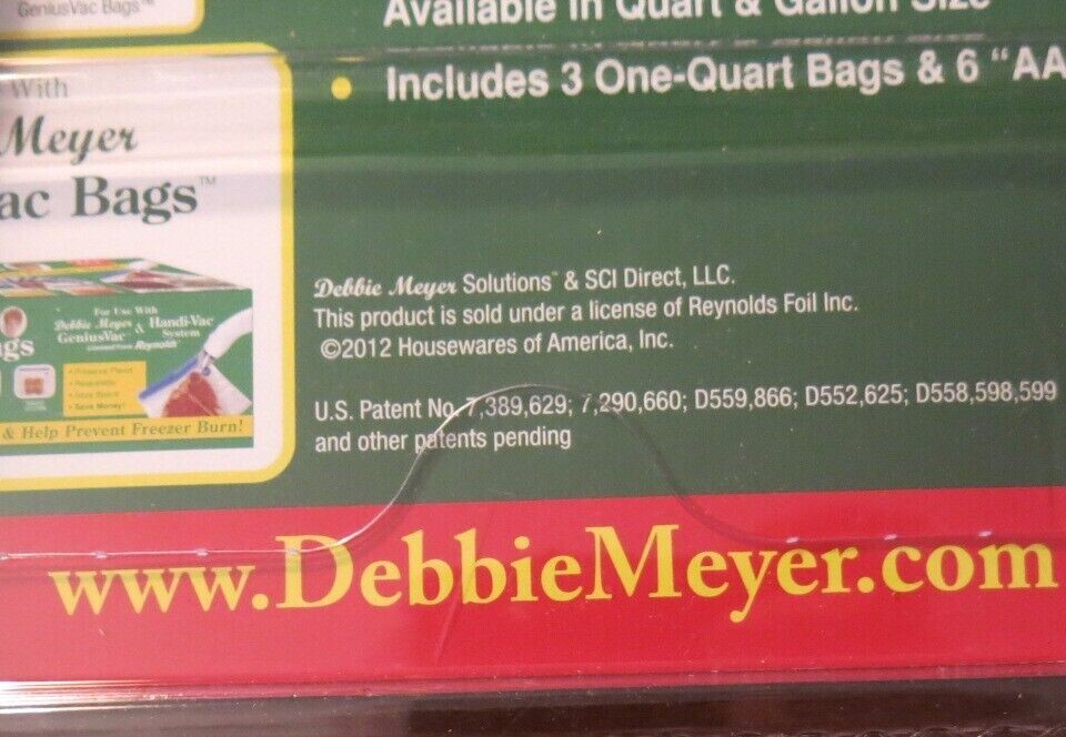 Debbie Meyer Genius Vac Vacuum Seal Food Storage System Reynolds +99