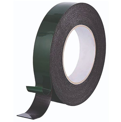 Double Sided Tape - Black 25mm x 5 Metres x 1mm Roll Ideal for Car Trims 3033 - Picture 2 of 4