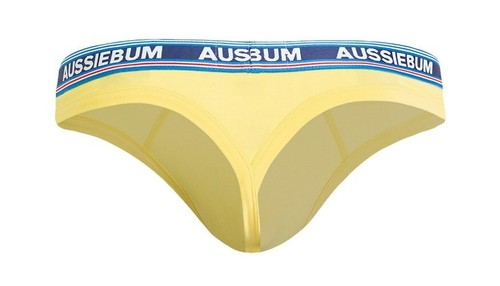New aussieBum Icy Pop Thong, Yellow, Medium - Picture 4 of 7