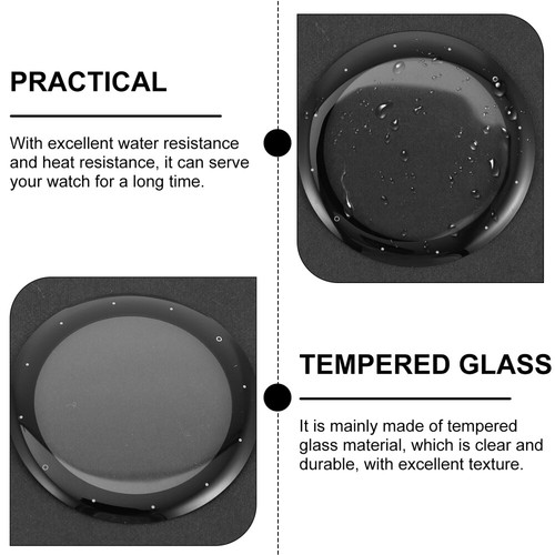 3 Pcs Hollow Watch Screen Protector Protective Film for Watches Tempered Glass - Photo 11 sur 12