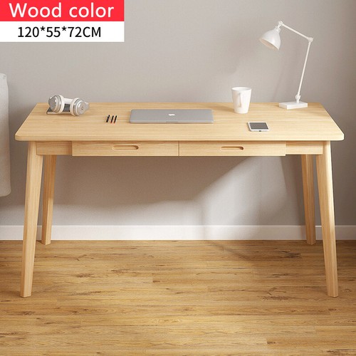 Wood Workbench Desk with Drawer Computer Desk PC Laptop Study Table Workstation - Picture 7 of 11