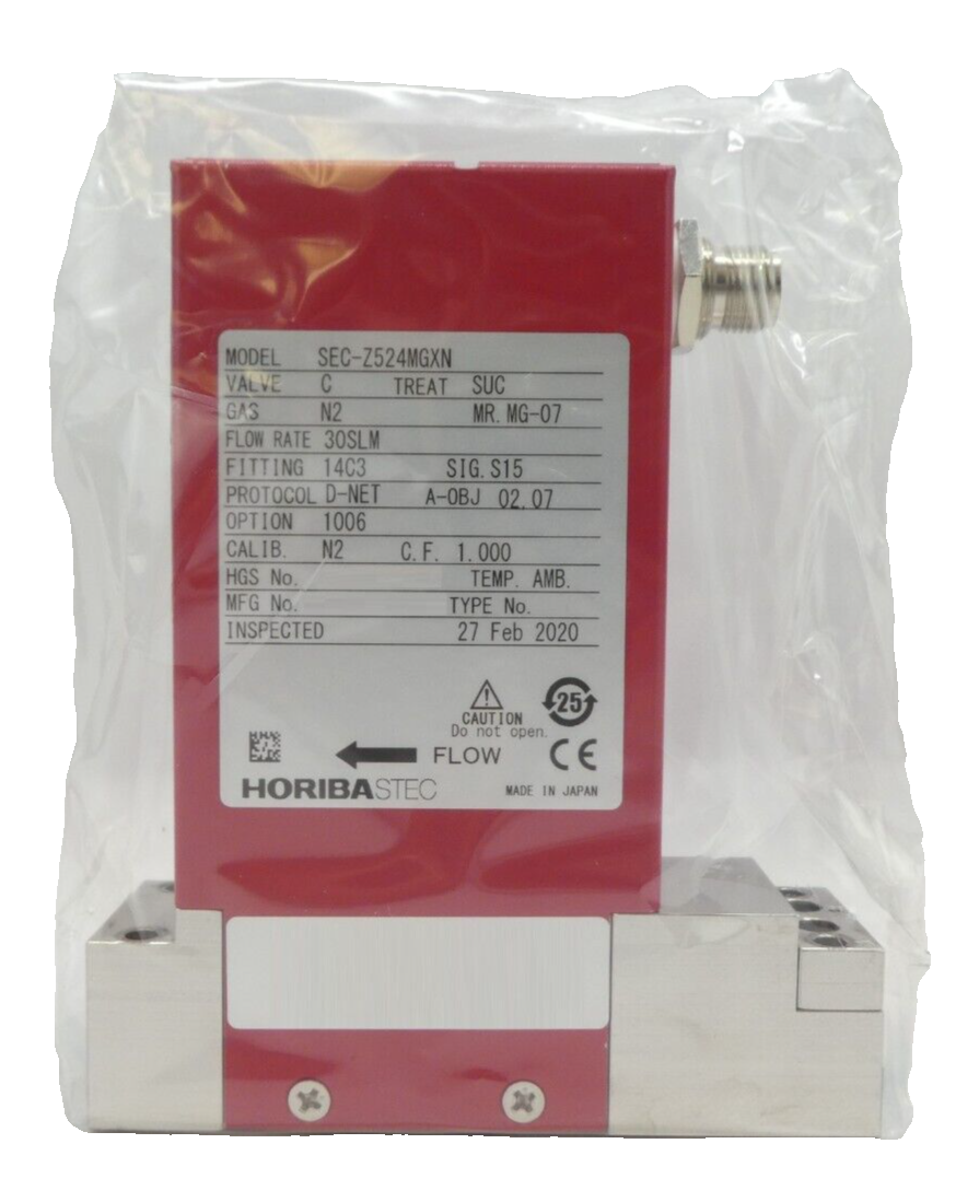 Horiba STEC SEC-Z524MGXN Mass Flow Controller MFC Z500 30 SLM N2