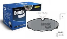 BENDIX Bremsbeläge Vorne für RENAULT ESPACE III TRAFIC II NISSAN PRIMASTAR