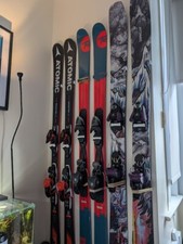 Pair of Invisible Ski Wall Mount Vertical Bracket Holder 3D printed