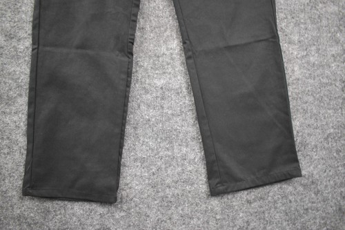 Nautica School Uniform Boys 16 Black Pants Chino Flat Front Adjustable Waist - Picture 4 of 10