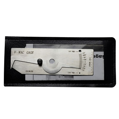 HFS(R) V-WAC Single Weld Gage Welding Inspection Thread Gauge Inch Stainless