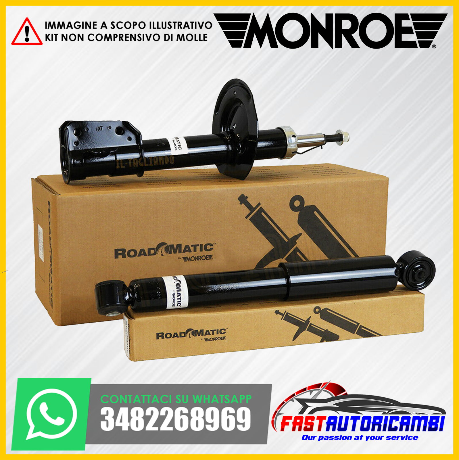 KIT 4 AMMORTIZZATORI ANTERIORI E POSTERIORI MONROE FIAT DUCATO III