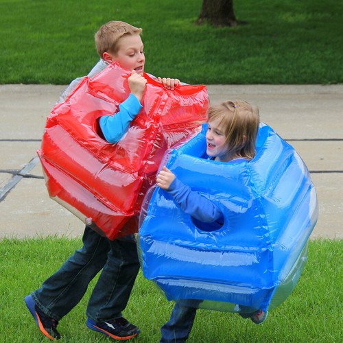 2PCS Kids Outdoor PVC Inflatable Buddy Bumper Ball Body Bubble Soccer Toys 45CM - Picture 4 of 7