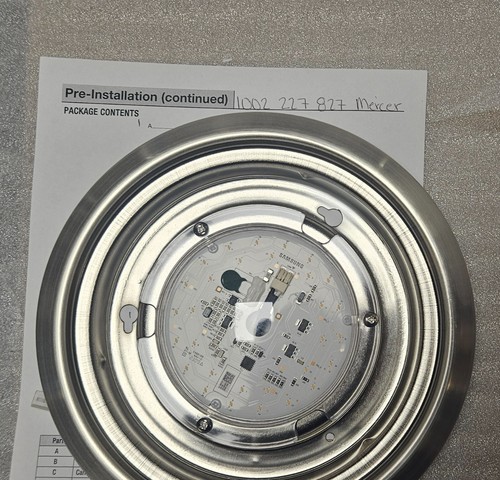 PARTS ONLY Mercer 52 in. LED Indoor Brushed Nickel Ceiling Fan Replacement Parts - Picture 12 of 15