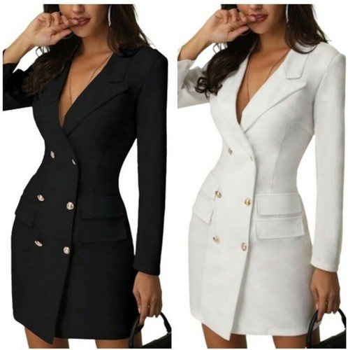 Women Business Double-breasted Mini 