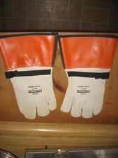 Honeywell Salisbury Electrical Glove Pair 12" Length Size 10 LPG4S Leather USA