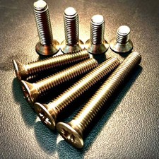 M4 Machine Screws Pozi Countersunk A2/304 Stainless Steel Under 45mm