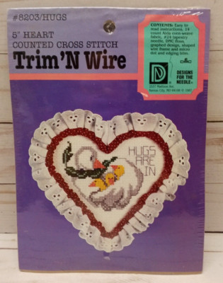 NEW Trim 'n Wire DMC designs for the needle Mother & Baby Geese Lois Thompson