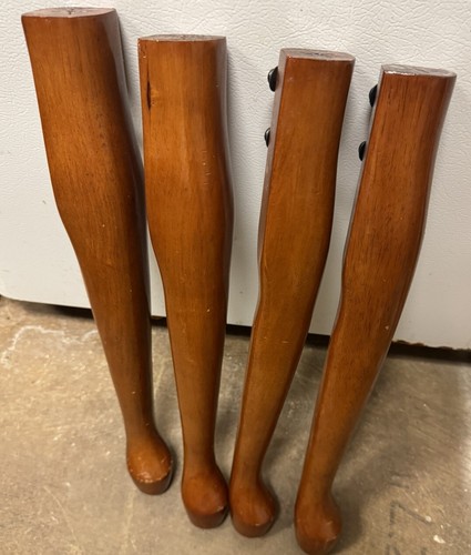 4 Queen Ann Stil Holz Tischbeine Bergung 20" hoch Mehrzweck Handwerker mit Hardware