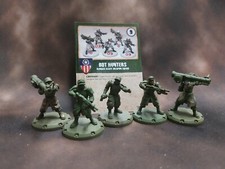 DUST TACTICS US BOT HUNTERS RANGER HEAVY WEAPON SQUAD.  Ex Shop Display (No.2)