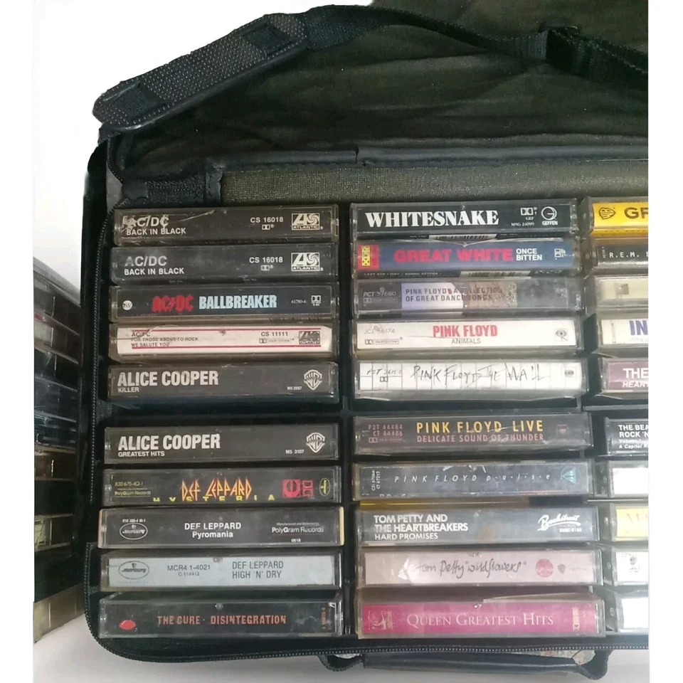 Vintage Rock 80's Cassette Tapes Lot Of 66 Pink Floyd, ACDC, Def Leppard & More - Image 2 of 4